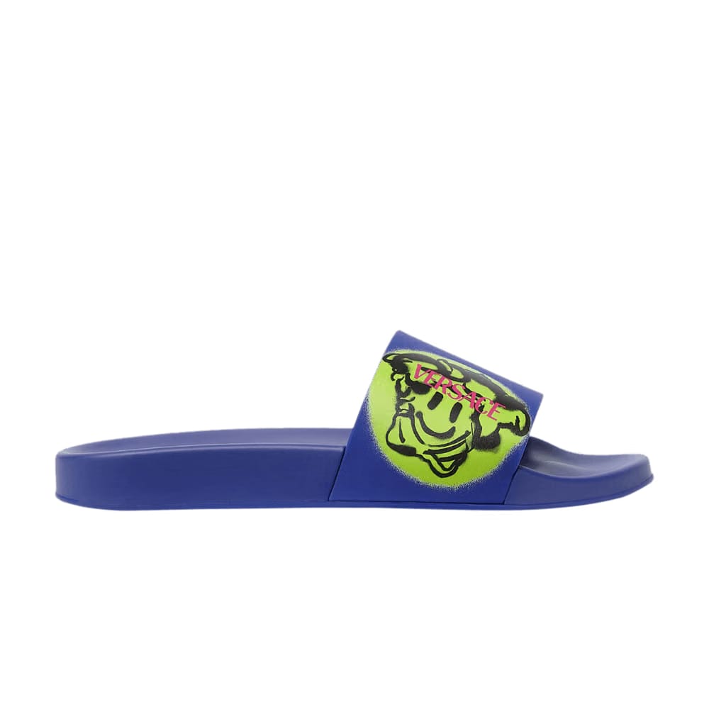 Versace Medusa Smile Slide Blue