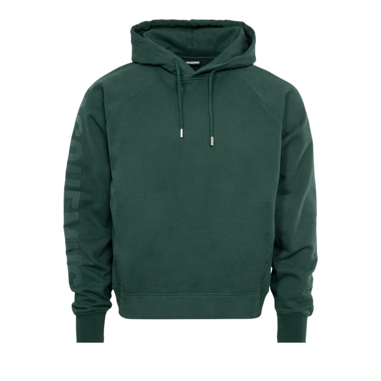 Jacquemus Le Hoodie Typo Dark Green