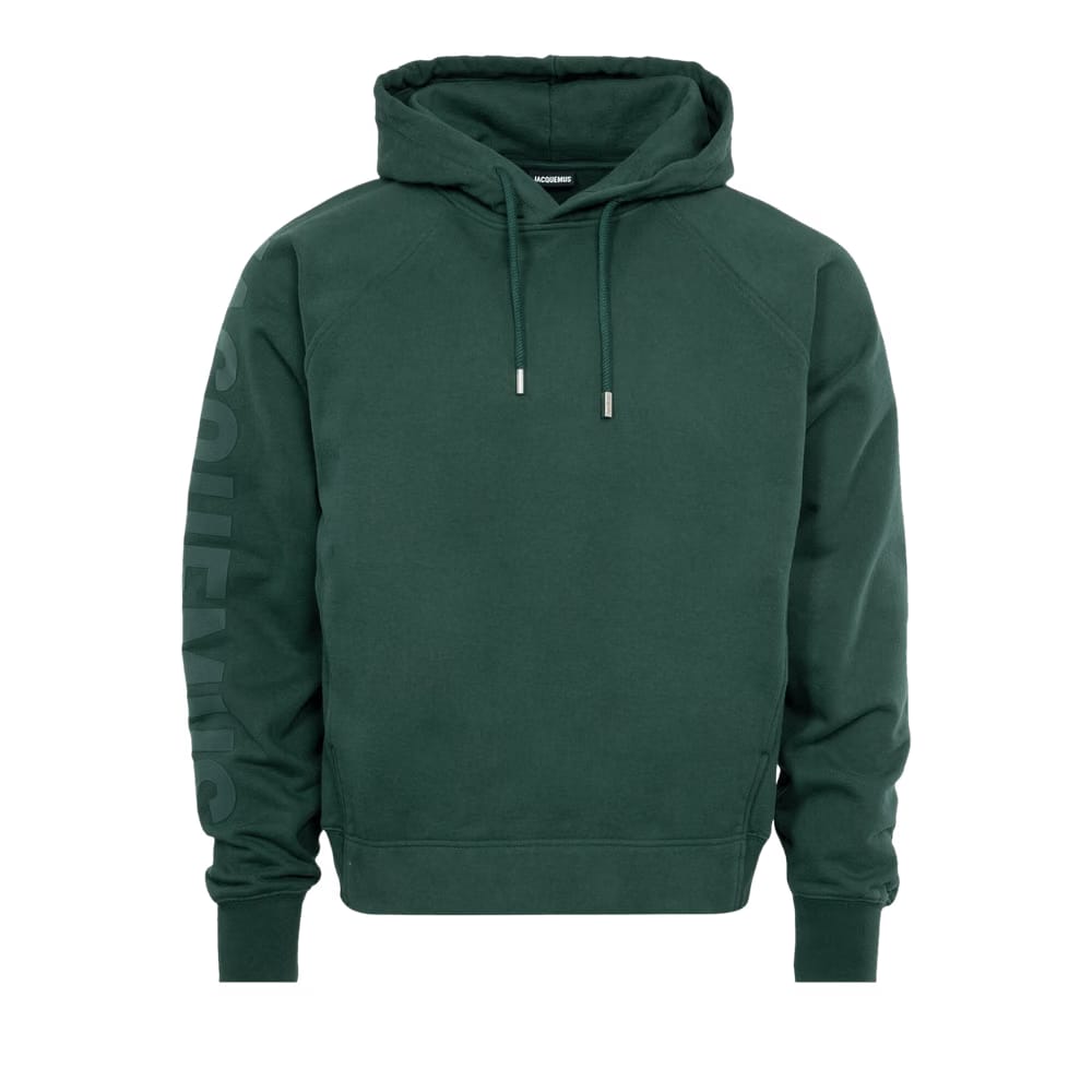 Jacquemus Le Hoodie Typo Dark Green