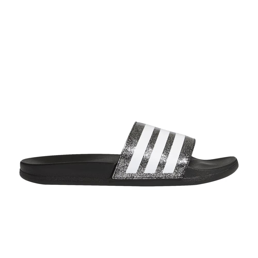 Adidas Adilette Comfort Slide J Black Glitter