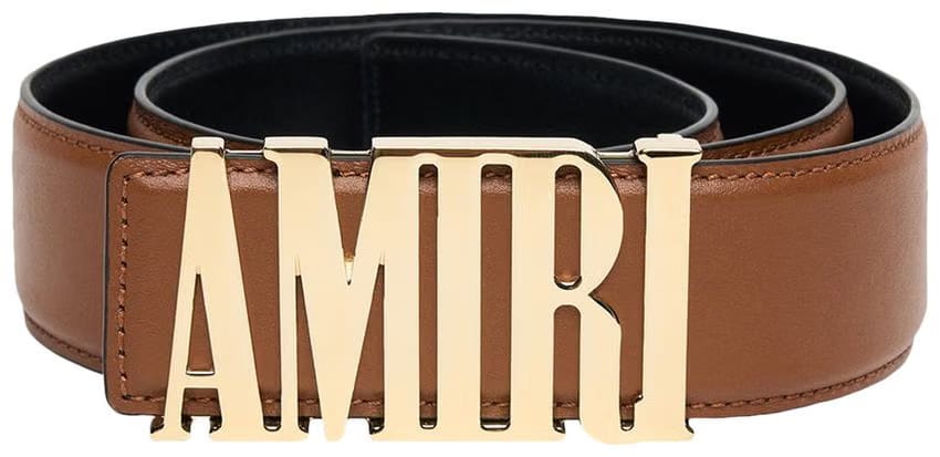 Amiri Nappa Belt Brown