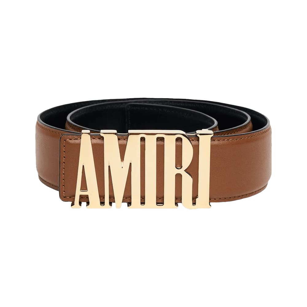 Amiri Nappa Belt Brown