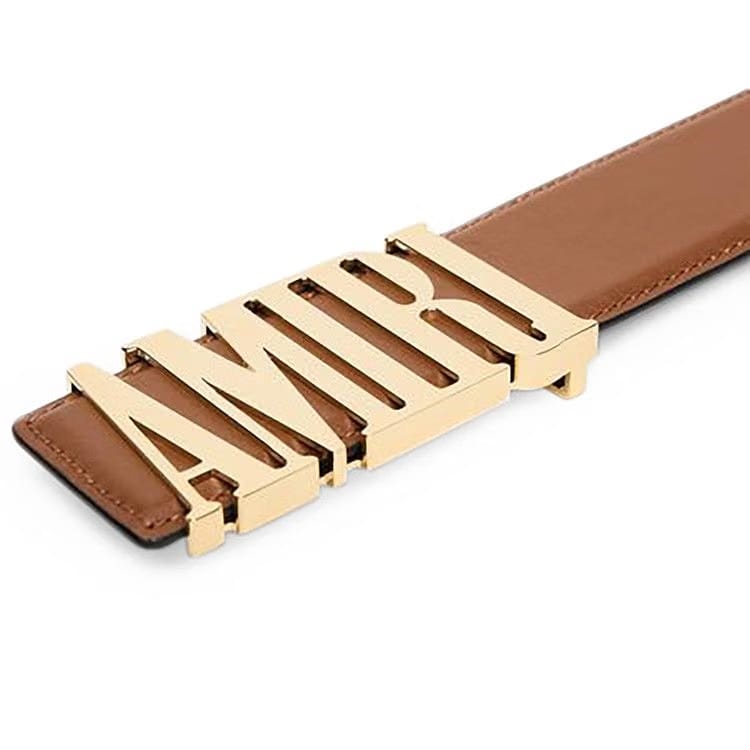 Amiri Nappa Belt Brown