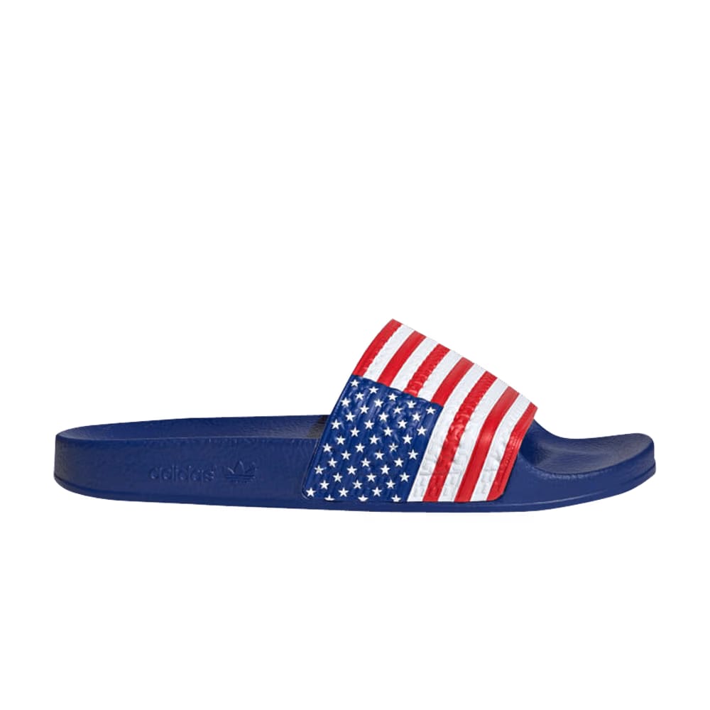 Adidas Adilette Slides USA Flag
