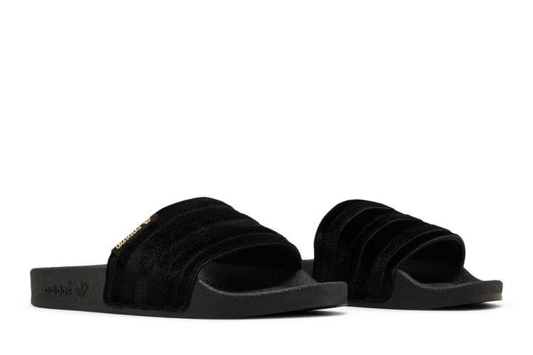Adidas Wmns Adilette Slide 'Black Gold Metallic'
