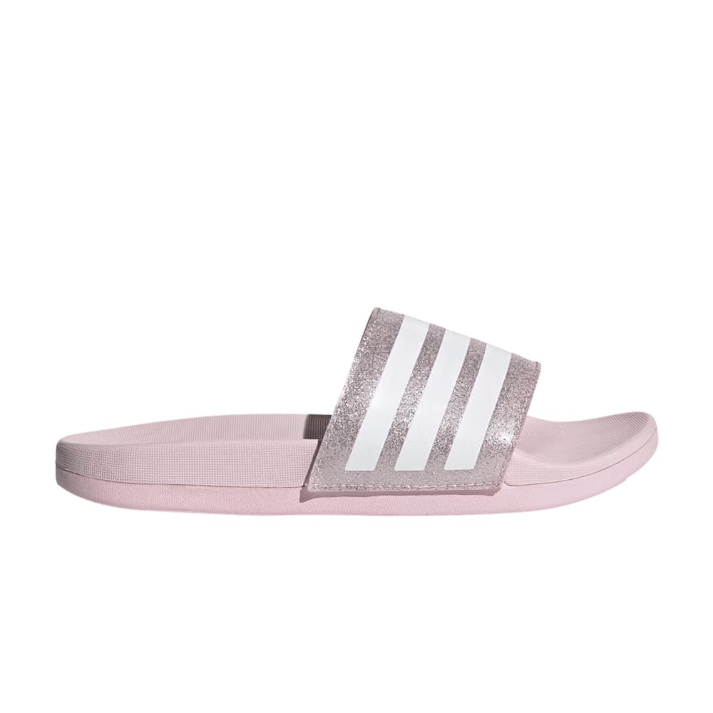 Adidas Adilette Comfort Slide J Clear Pink Glitter