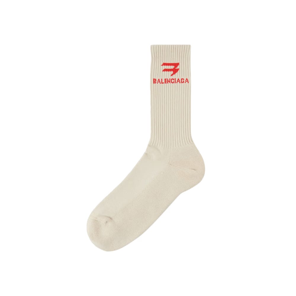 Balenciaga Sporty Socks Sand/Red