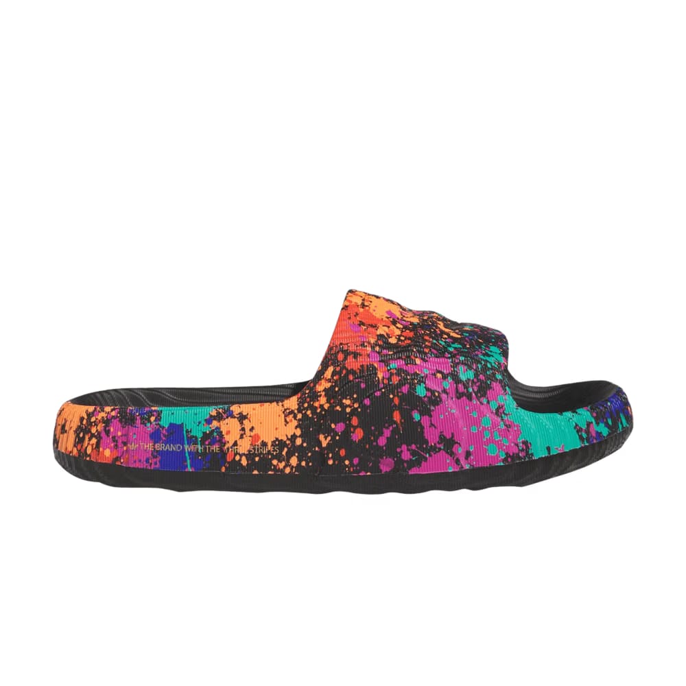 Adidas Adilette 22 Slide Black Paint Splatter