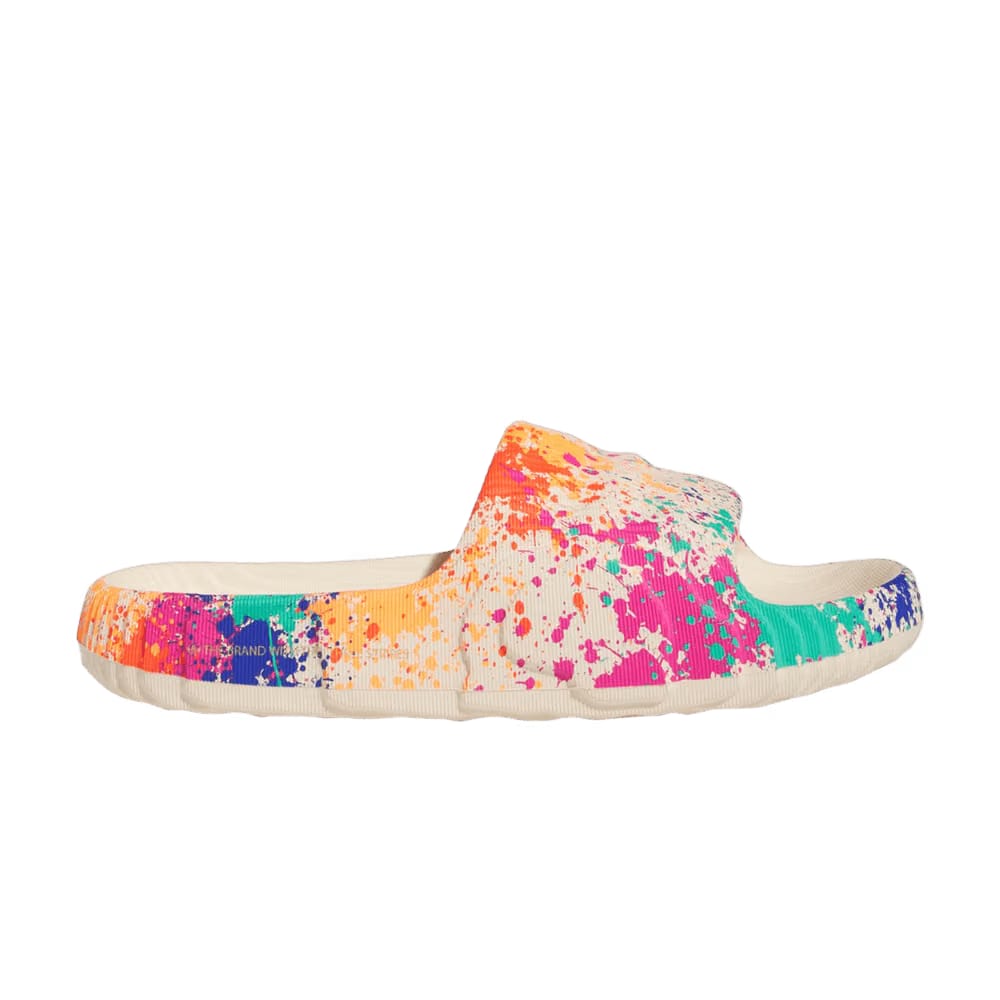 Adidas Adilette 22 Slide Sand Strata Paint Splatter