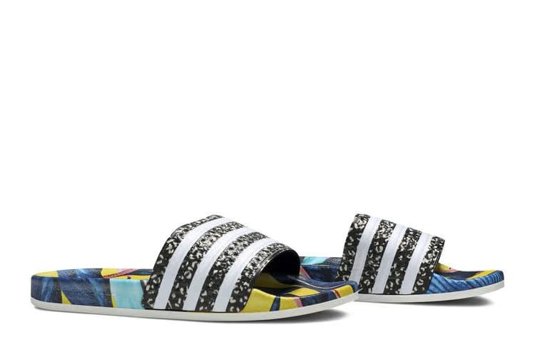 Adidas Wmns Adilette Slides 'Tropical Leaf Print'
