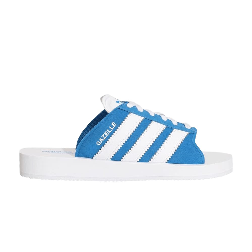 Adidas Gazelle Beach Slides Bluebird