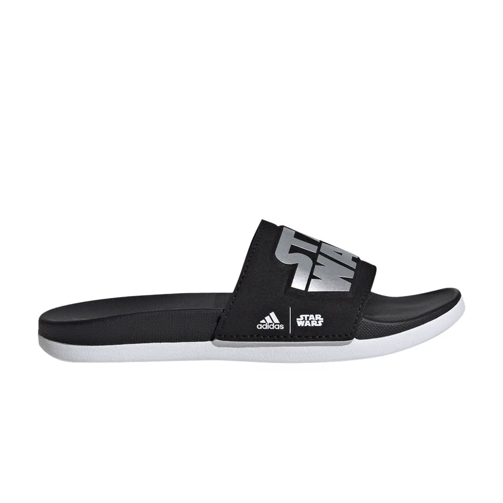 Star Wars x adidas Adilette Comfort Slide Kids Black Silver Metallic