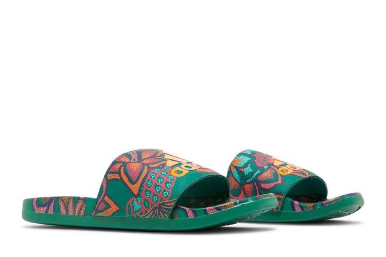 Adidas Wmns Adilette Comfort Slide 'Floral - Bold Green'