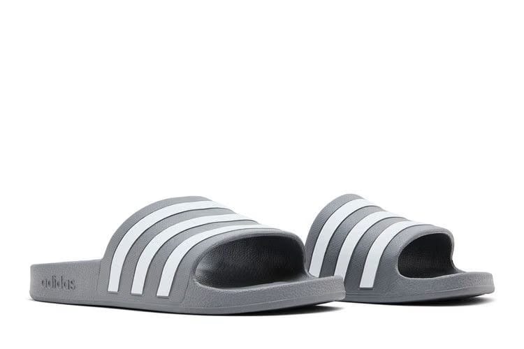 Adidas Adilette Aqua Slides Grey