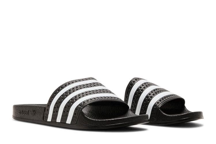 Adidas Adilette Slide J Black White