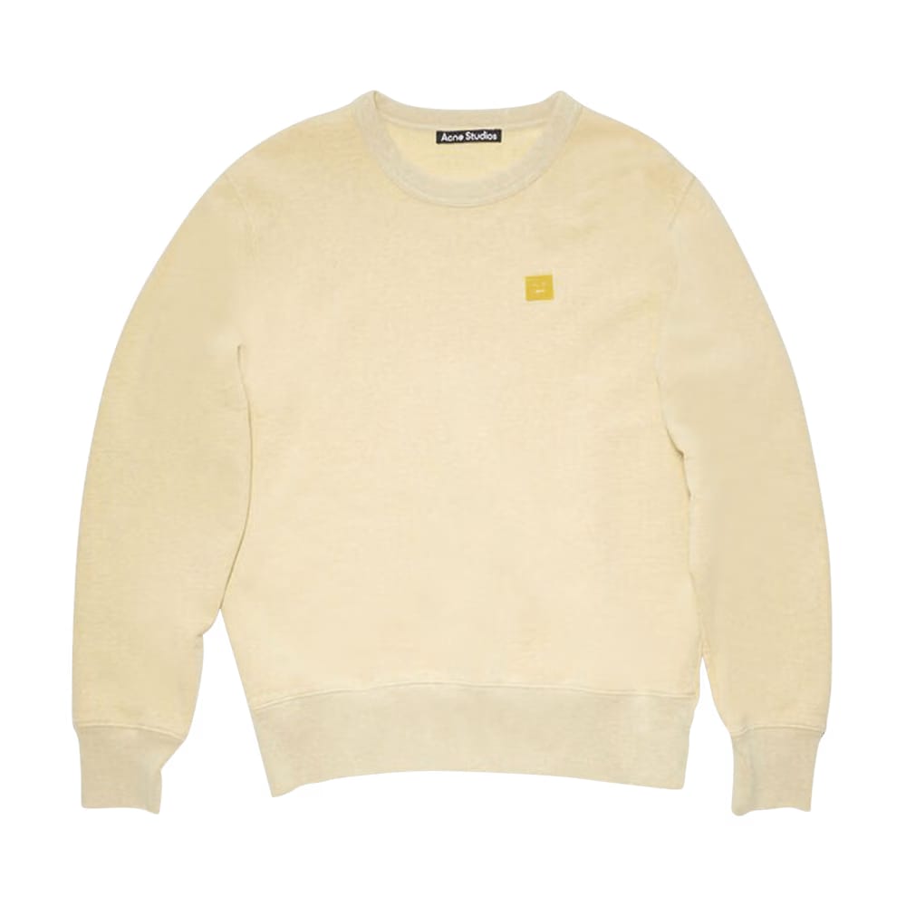 Acne Studios Crewneck Sweatshirt Pale Yellow Melange