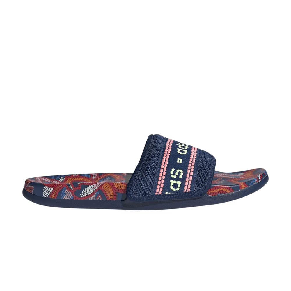 Adidas Wmns Adilette Comfort Slide 'Floral - Mystery Blue'