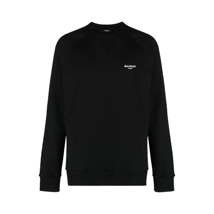 Balmain Flock Sweatshirt Black