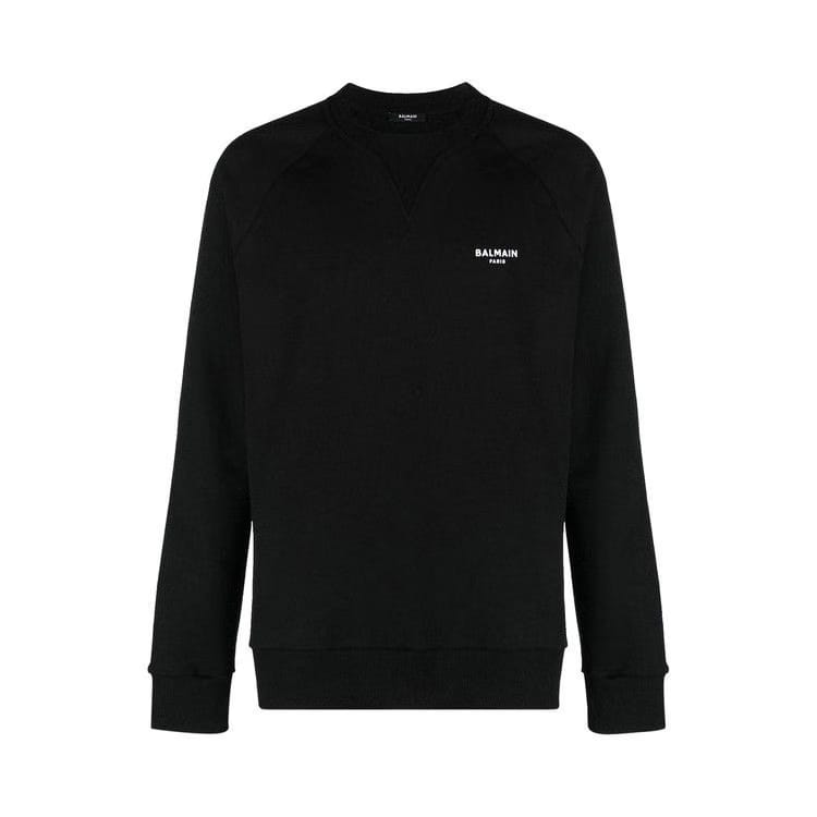 Balmain Flock Sweatshirt Black
