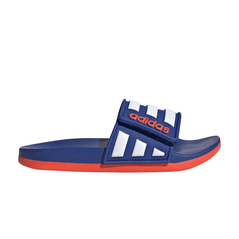 Adidas Adilette Comfort Adjustable Slide J Team Royal Solar Red