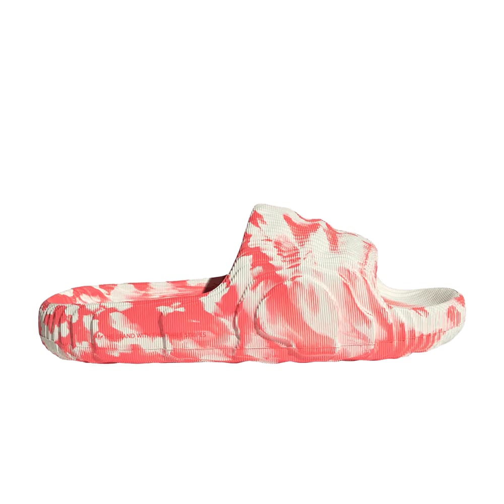 Adidas Adilette 22 Slides Ivory Solar Red