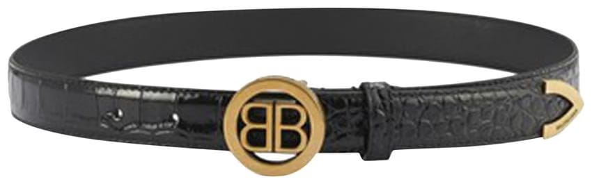 Balenciaga Circled BB Belt Black