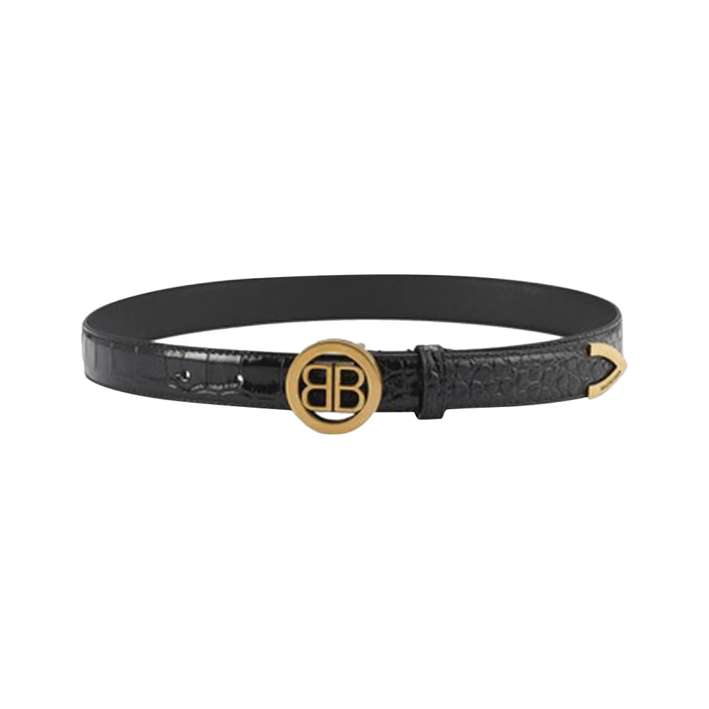 Balenciaga Circled BB Belt Black
