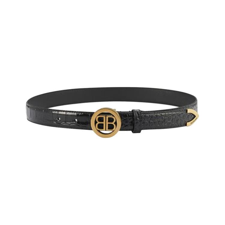 Balenciaga Circled BB Belt Black