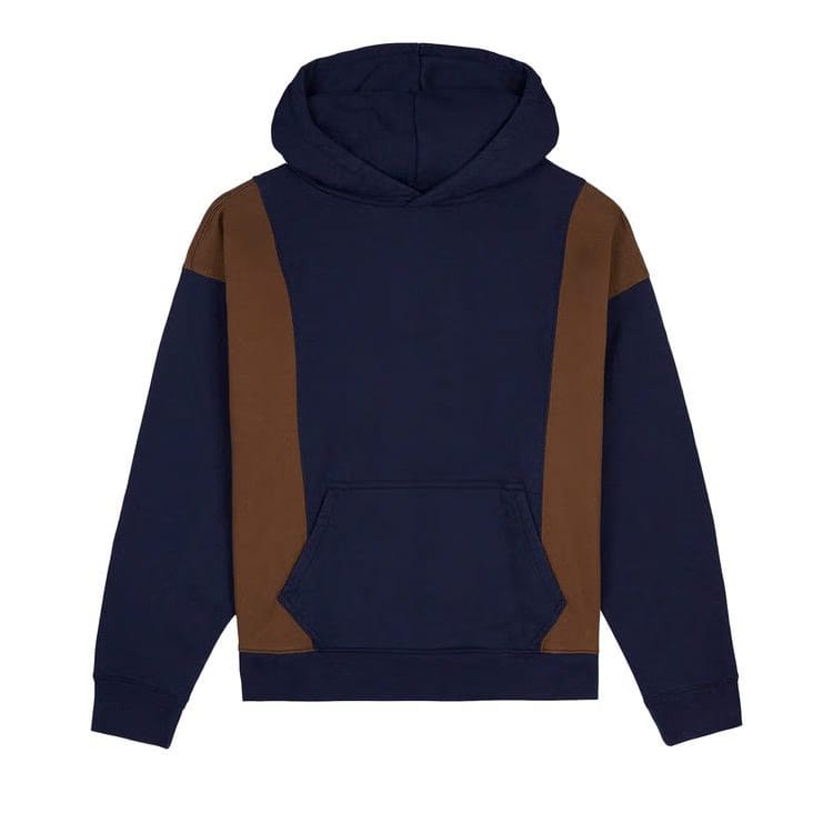 Brain Dead Mendoza Cropped Hoodie Navy
