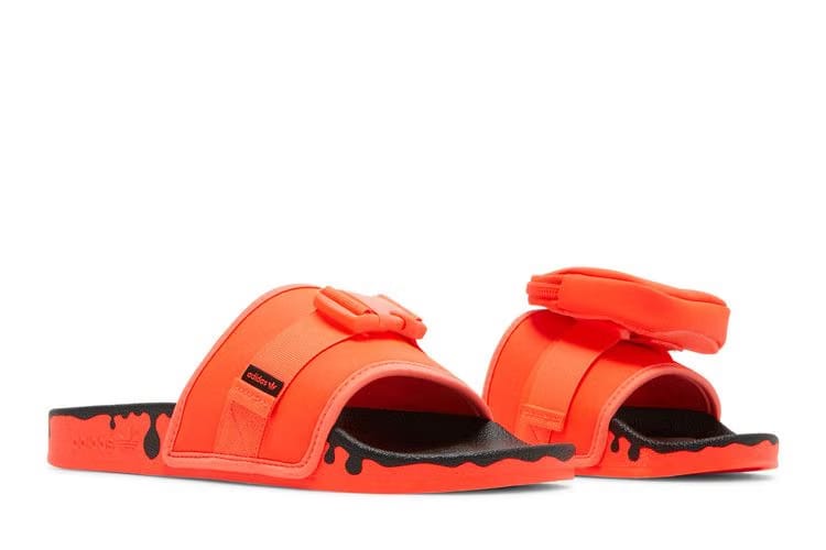 Adidas Wmns Pouchylette Slides 'Paint Drip - Solar Red'