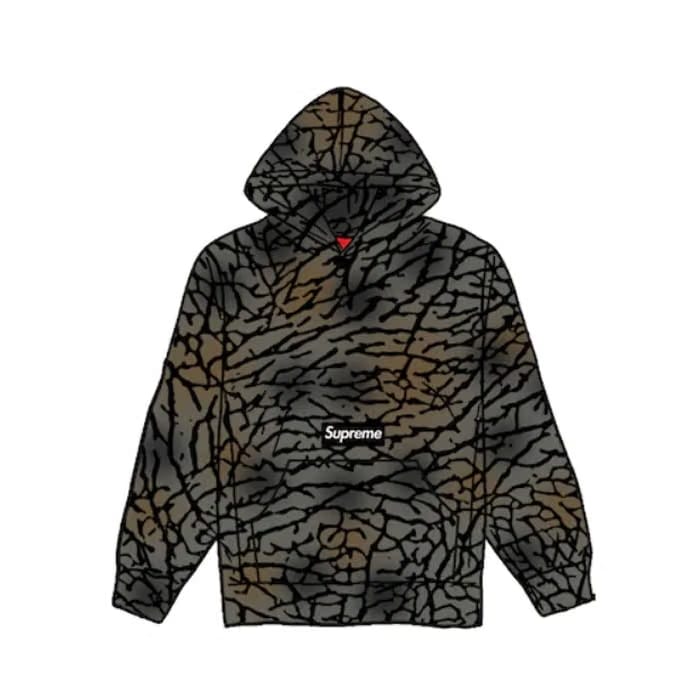 Supreme Polartec Hoodie (FW20) Olive Treebark Camo