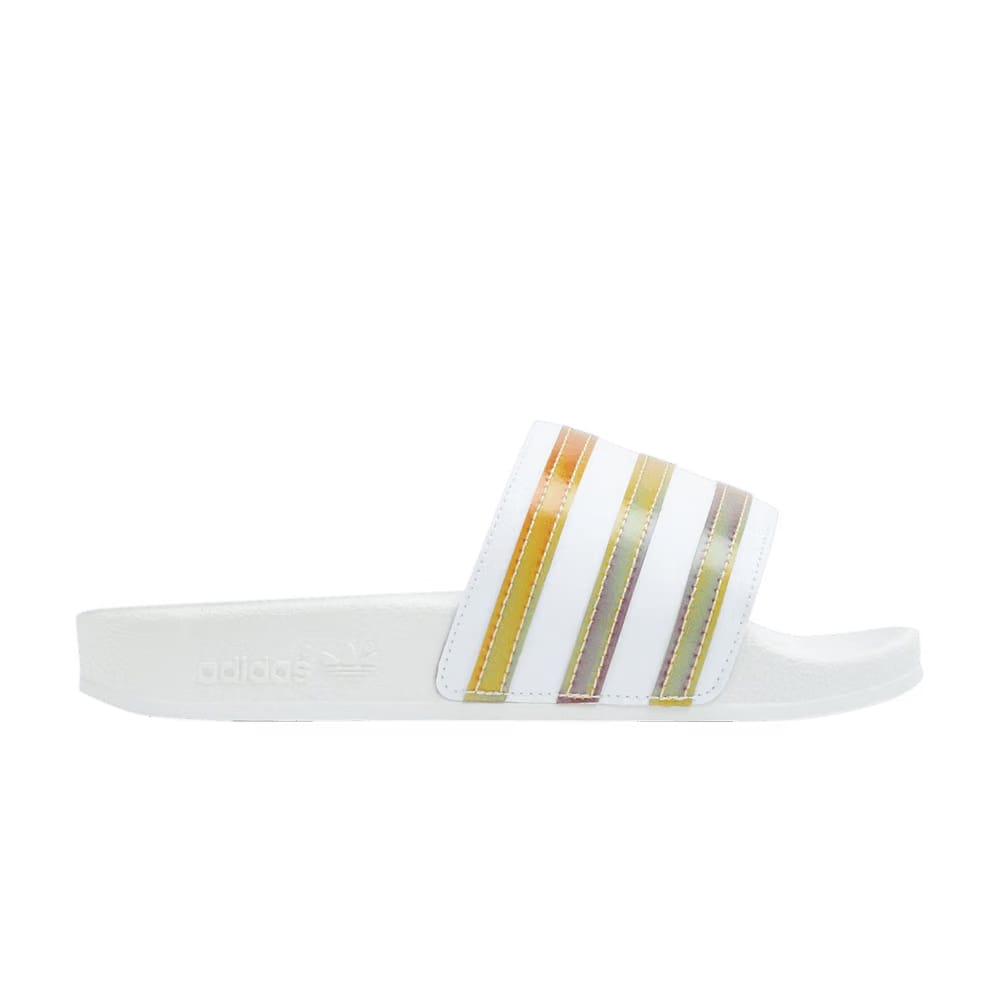 Adidas Adilette Slide J White Multi-Color