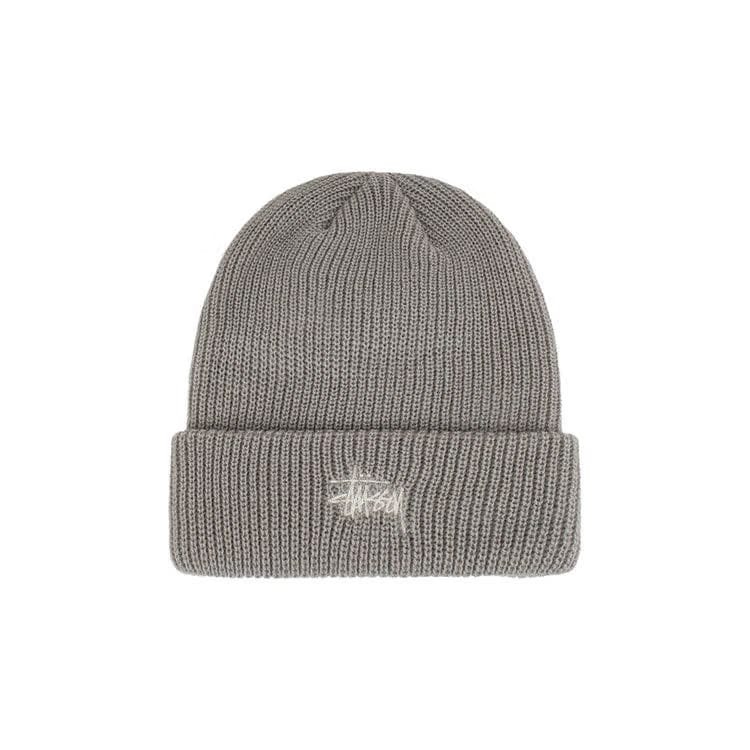 Stussy Basic Cuff Beanie Light Grey