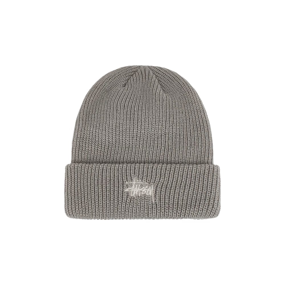 Stussy Basic Cuff Beanie Light Grey