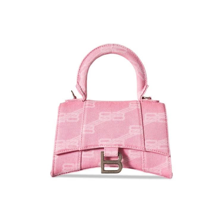 Balenciaga Hourglass XS Top Handle Bag Sweet Pink