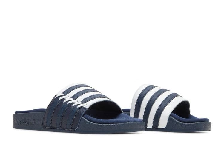 Adidas Wmns Adilette Slide 'Stitched - Collegiate Navy'