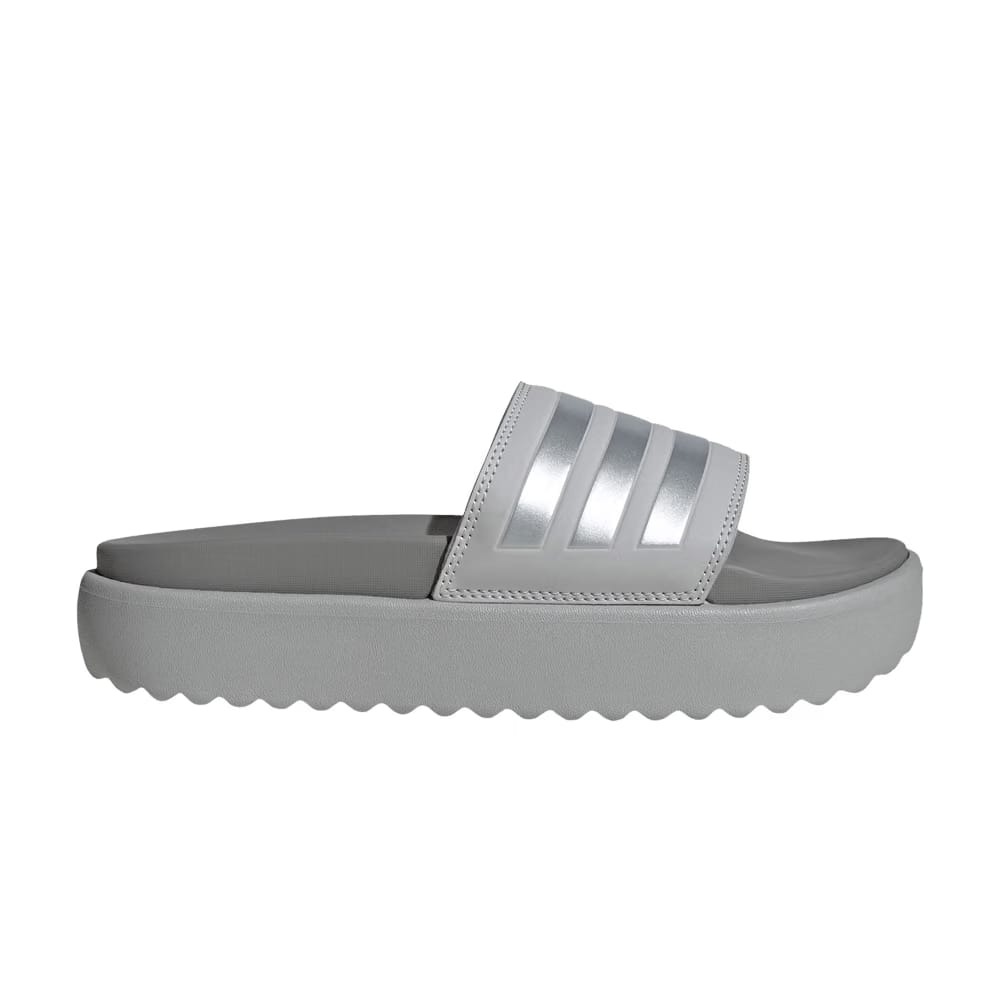 Adidas Wmns Adilette Platform Slide 'Grey Silver Metallic'