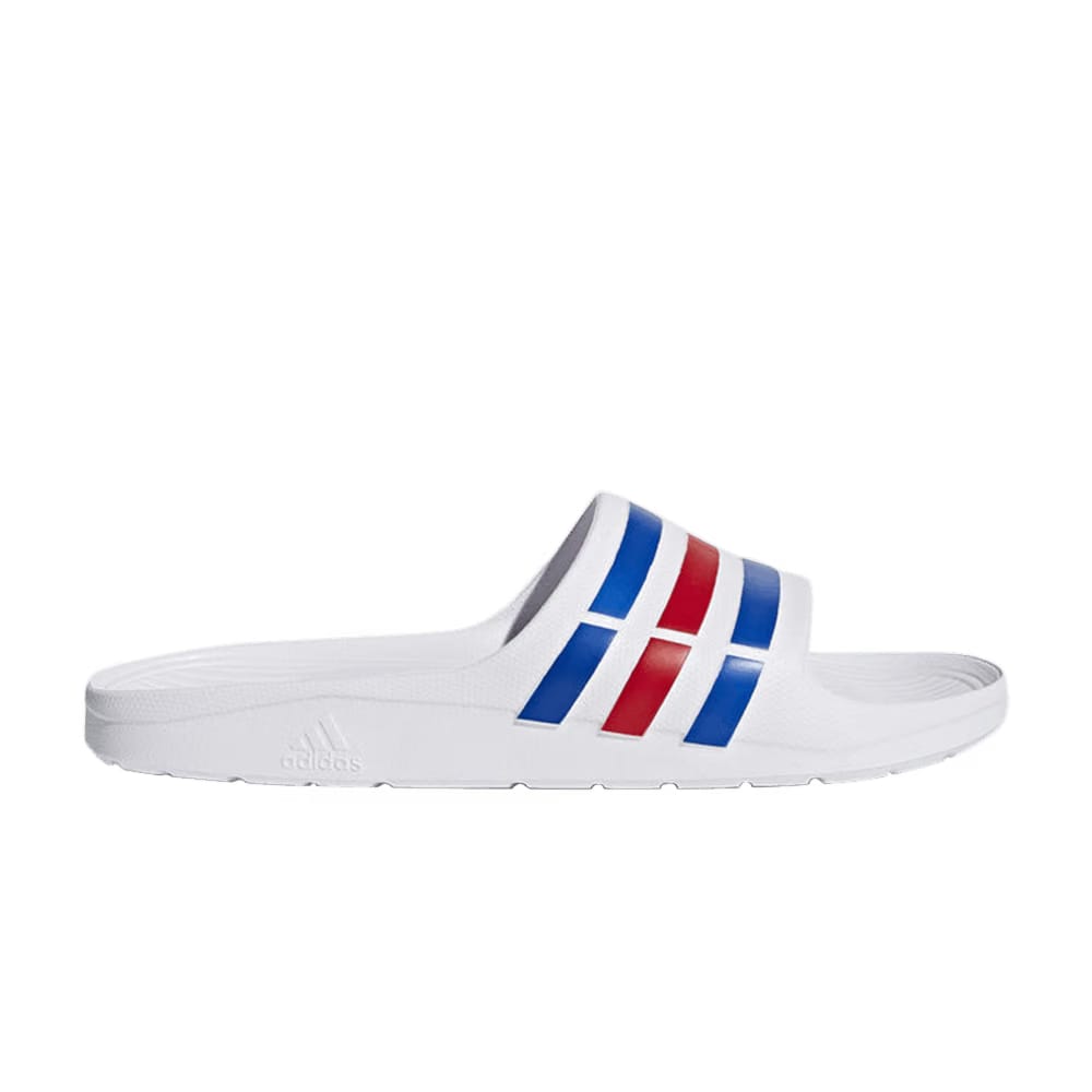 Adidas Duramo Slides White Blue Red