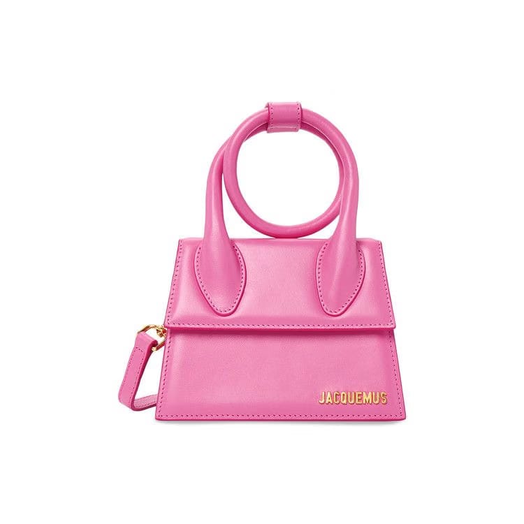 Jacquemus The Knot Chiquito Smooth Leather Structured Bag Pink