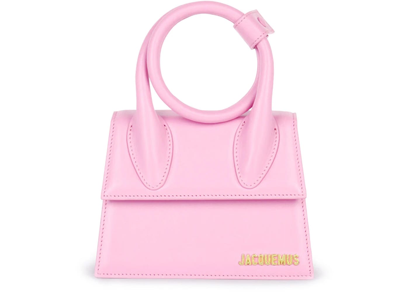 Jacquemus The Knot Chiquito Smooth Leather Structured Bag Pink
