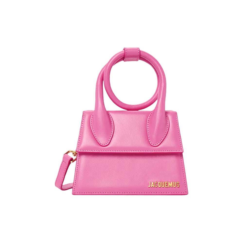 Jacquemus The Knot Chiquito Smooth Leather Structured Bag Pink