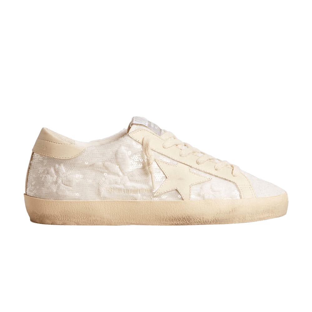 Golden Goose Wmns Superstar LTD 'White Floral Embroidery'
