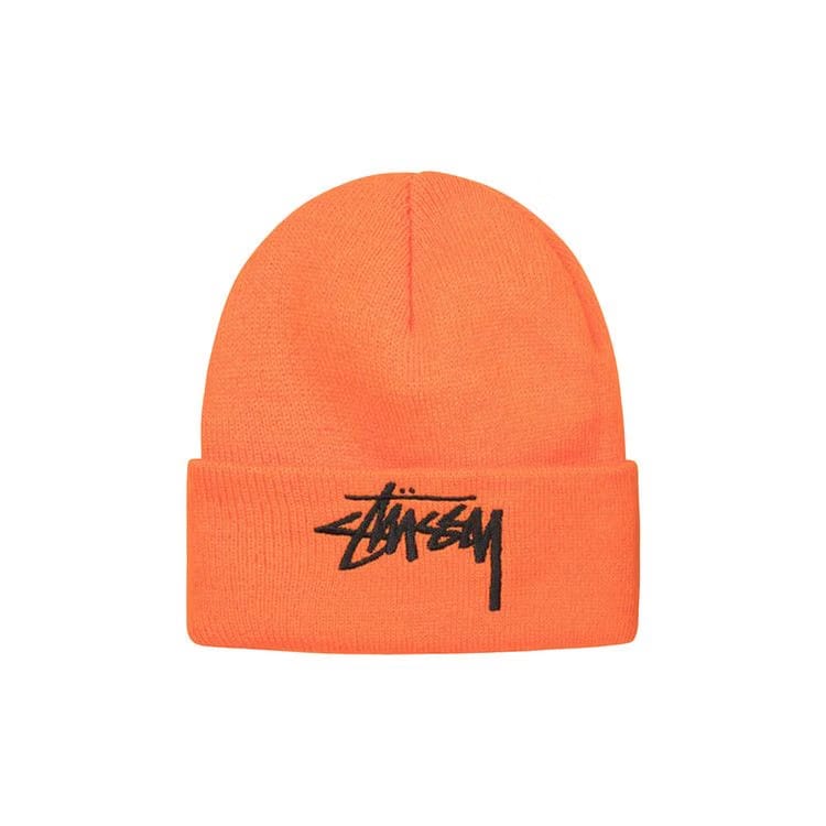 Stussy Big Stock Cuff Beanie Orange