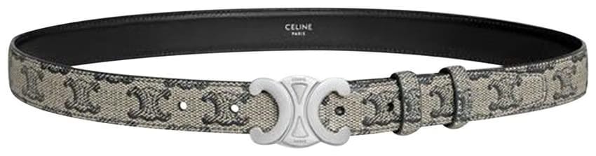 CELINE Medium Triumphe Belt Beige/Black