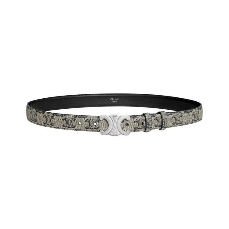 CELINE Medium Triumphe Belt Beige/Black