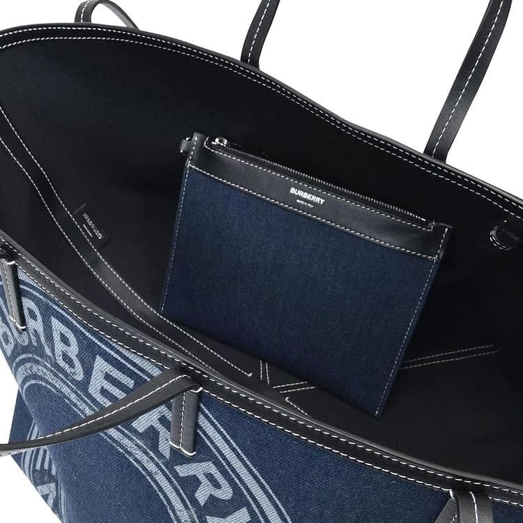Burberry Mini Beach Tote Bag Blue