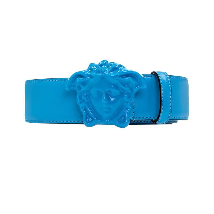 Versace Medusa Buckle Belt Blue