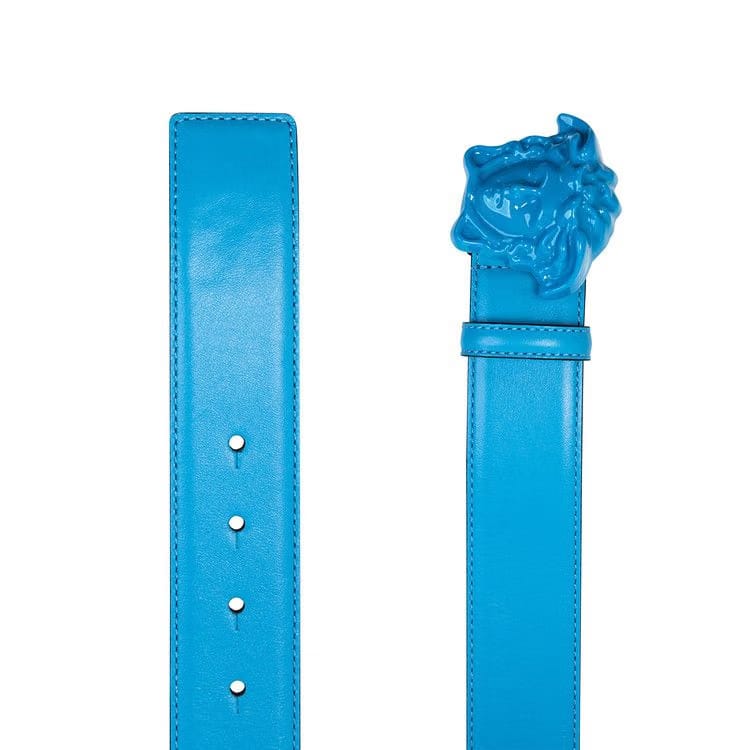 Versace Medusa Buckle Belt Blue