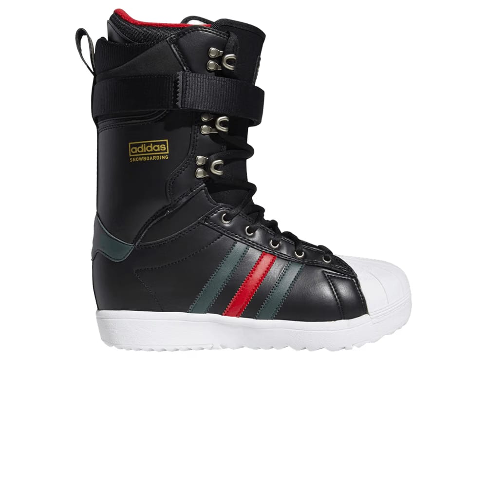 Adidas Superstar ADV Boot Black Mineral Green Scarlet