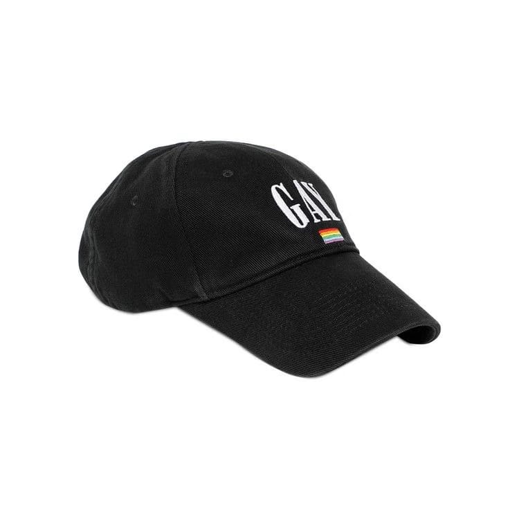 Balenciaga Pride Baseball Cap Black